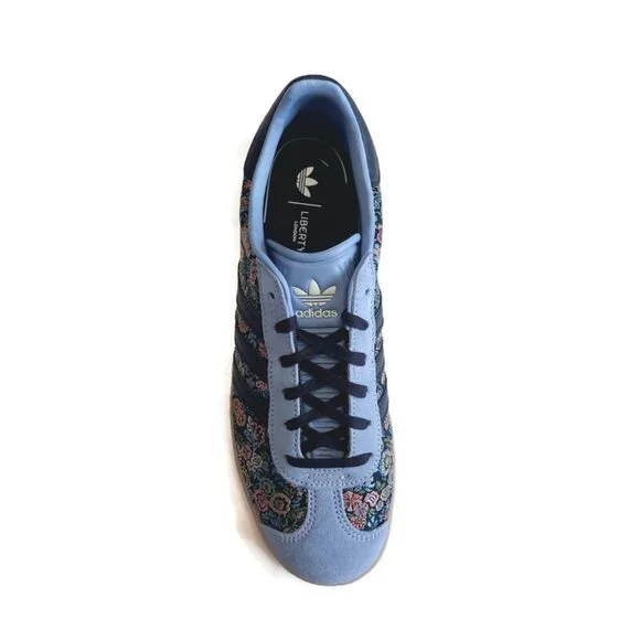 Adidas X Gazelle Liberty London Sneakers Big Girls Size 7 Womens Size 8 Floral - Picture 2 of 9